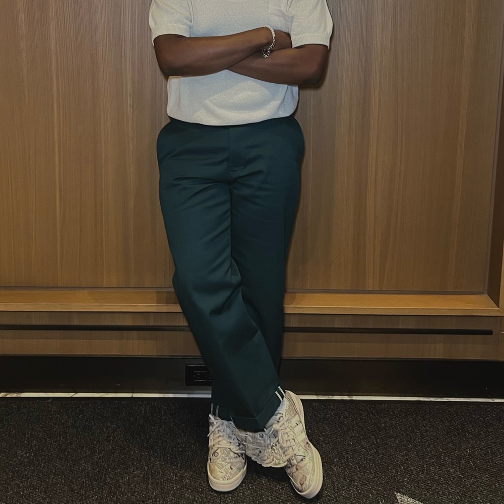 Twill Cuffed Work Pants